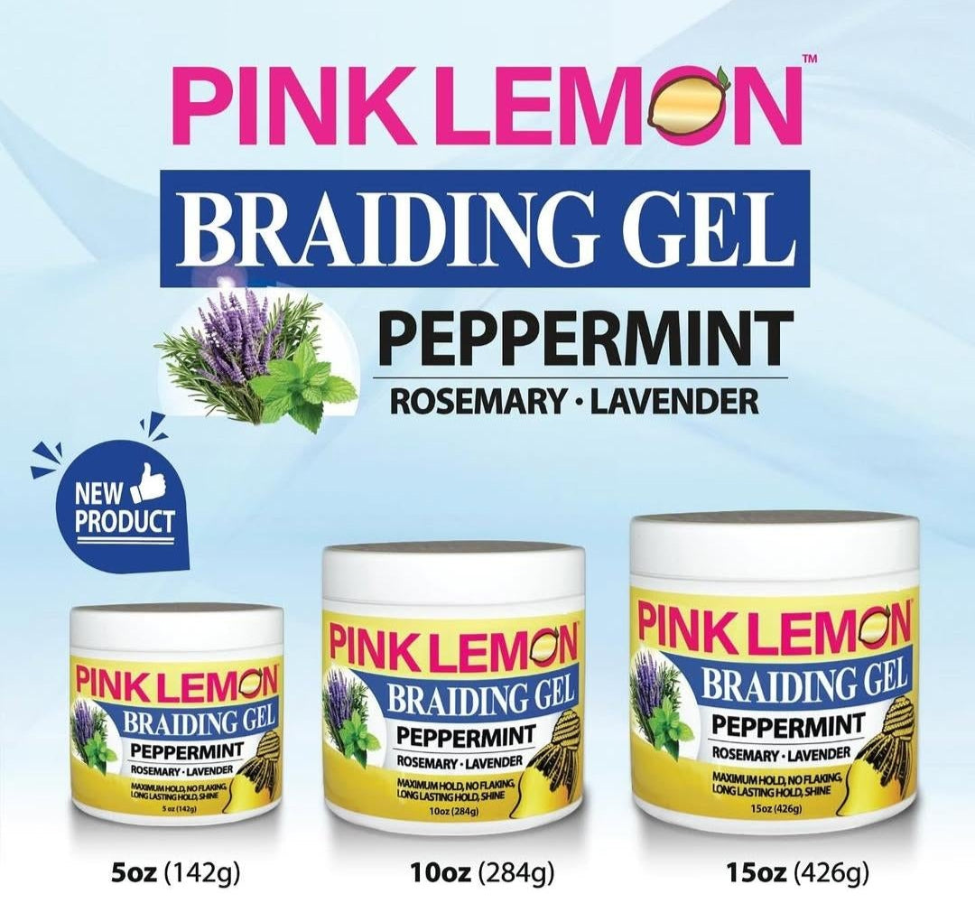 Pink Lemon Braiding Gel - Peppermint