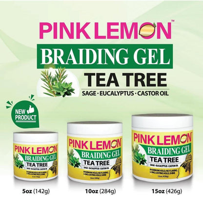 Pink Lemon Braiding Gel - Tea Tree