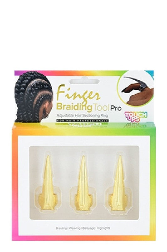 Touch Ups Finger Braiding Tool Adjustable Hair Sectioning Rings
