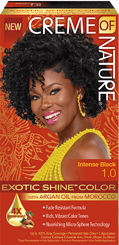Creme Of Nature Exotic Shine Color - #1 Intense Black - Beautiful Black Hair