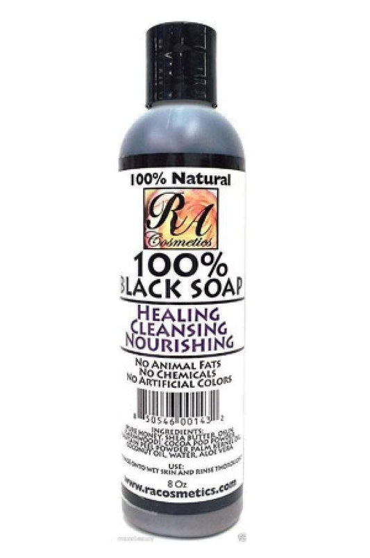 RA Cosmetics Liquid Black Soap 8oz - Beautiful Black Hair