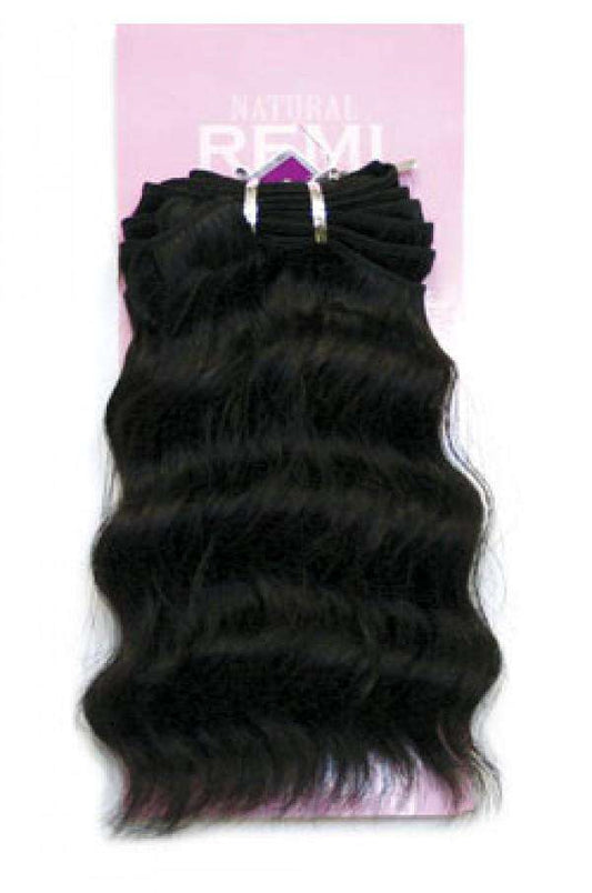 Miracle Remy 100% Human Hair Weave Deep 8" (1pc) - Beautiful Black Hair