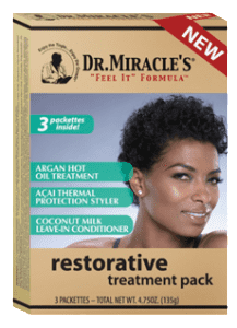 Dr.Miracle's Restorative Treatment Pack - Beautiful Black Hair