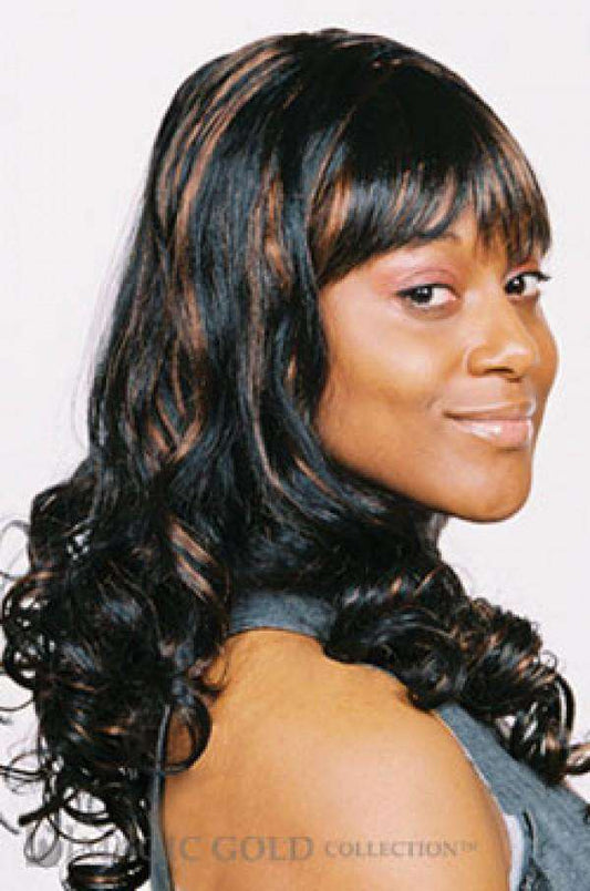 Magic Gold Quality Premium Synthetic Hair Weave Romance Curl 18" - Beautiful Black Hair