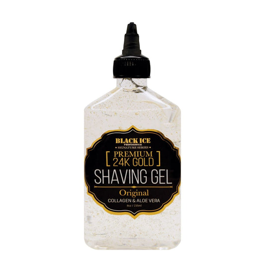 Black Ice Signature Series Premium 24K Gold Shaving Gel - Original