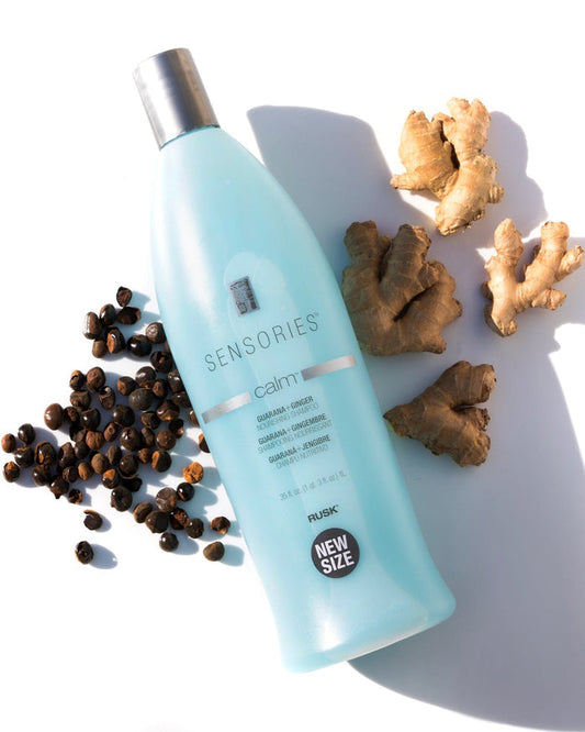 RUSK Sensories Calm Guarana + Ginger Nourishing Shampoo