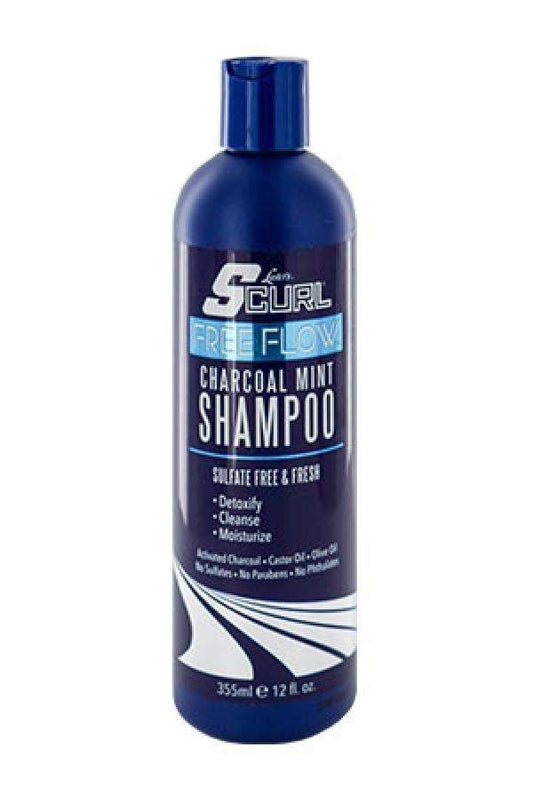 Luster's S-Curl Free Flow Charcoal Mint Shampoo - Beautiful Black Hair