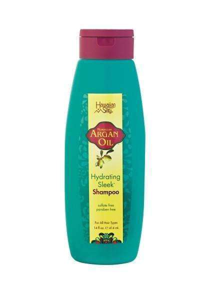 Hawaiian Silky Argan Oil Hydrating Sleek Shampoo - Beautiful Black Hair