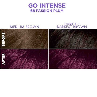 Dark & Lovely Go Intense Ultra Vibrant Hair Color - 68 Passion Plum