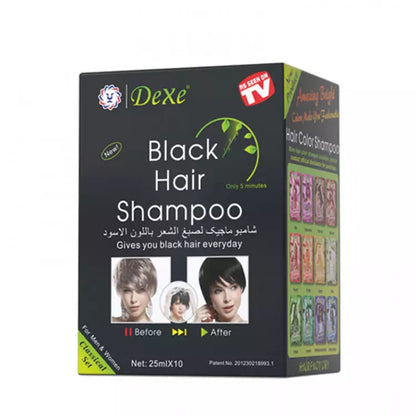 Dexe Hair Shampoo Packette Box - Black