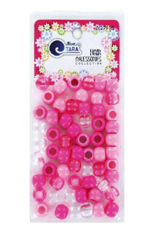 Tara Large Hair Beads - Pink Tone Mix #7915 - Beautiful Black Hair