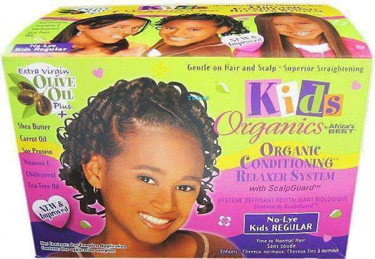 Africa's Best Organic Kids No Lye Relaxer Kit - Regular - Beautiful Black Hair