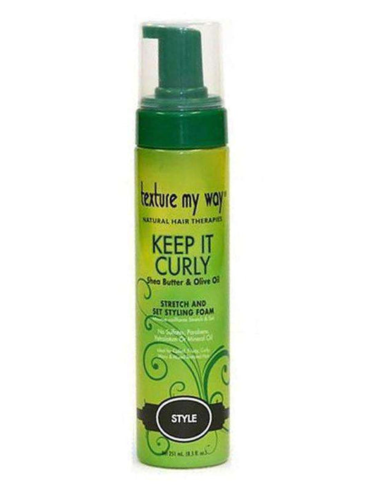 Texture My Way Keep It Curly Stretch & Set Styling Foam - Beautiful Black Hair