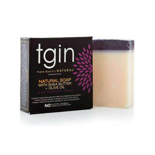 TGIN Olive Oil Soap - Black Raspberry Vanilla - Beautiful Black Hair