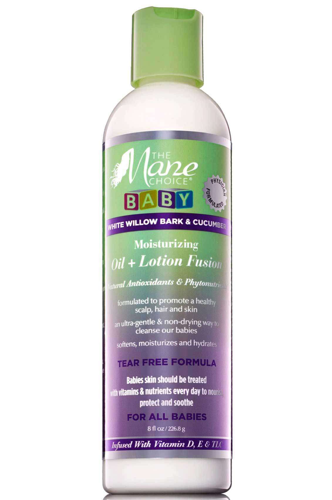 The Mane Choice White Willow Bark & Cucumber Baby Oil + Lotion Fusion - Beautiful Black Hair