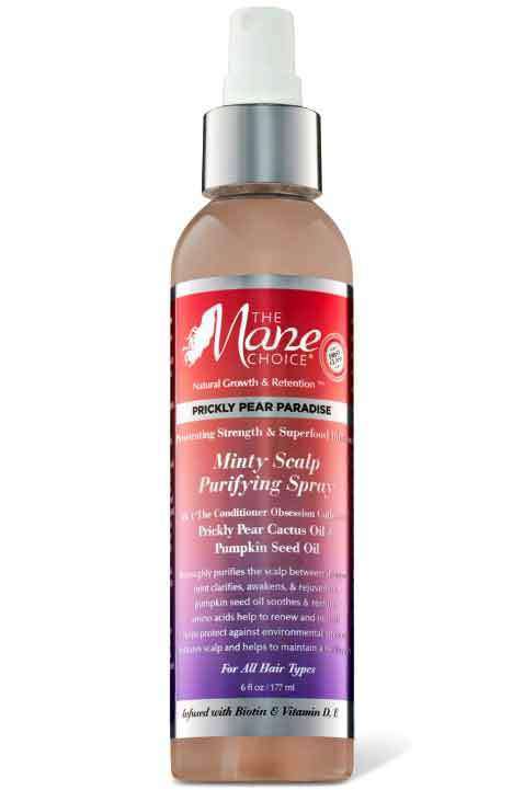 The Mane Choice Prickly Pear Paradise Minty Scalp Purifying Spray - Beautiful Black Hair
