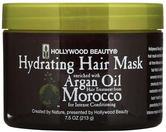 Hollywood Beauty Argan Oil Hydrating Hair Mask - Beautiful Black Hair