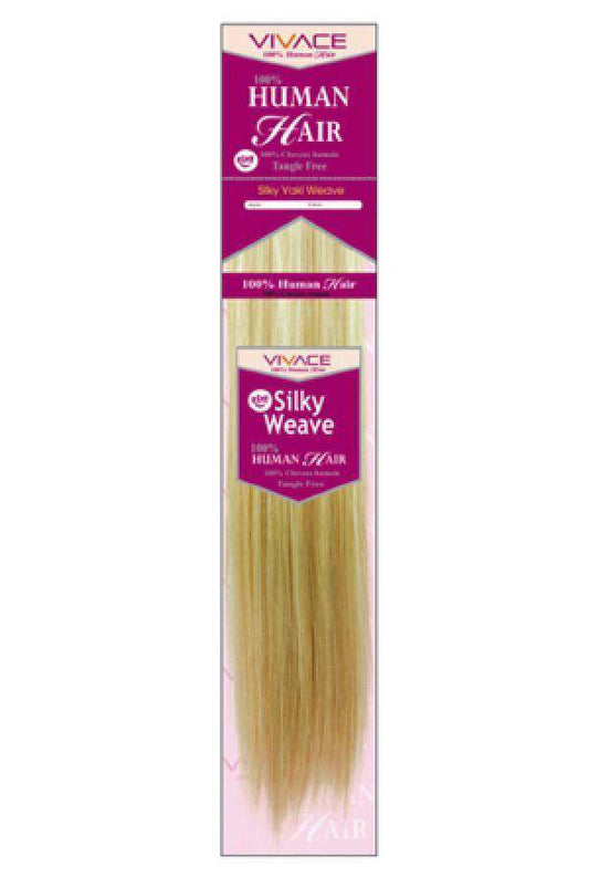 Vivace Remy 100% Human Hair Weave Silky Yaki 18" - Beautiful Black Hair
