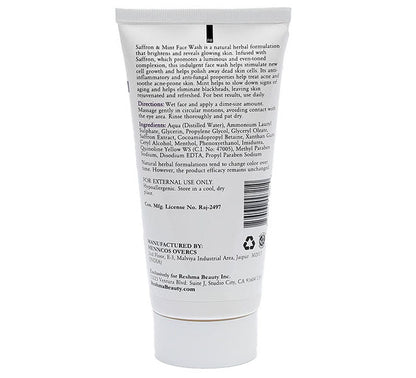 Reshma Face Wash - Saffron & Mint