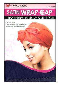 Magic Gold Satin Wrap Cap #0905 - Beautiful Black Hair