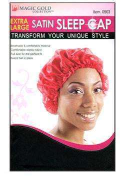 Magic Gold Extra Large Satin Sleep Cap - Beautiful Black Hair